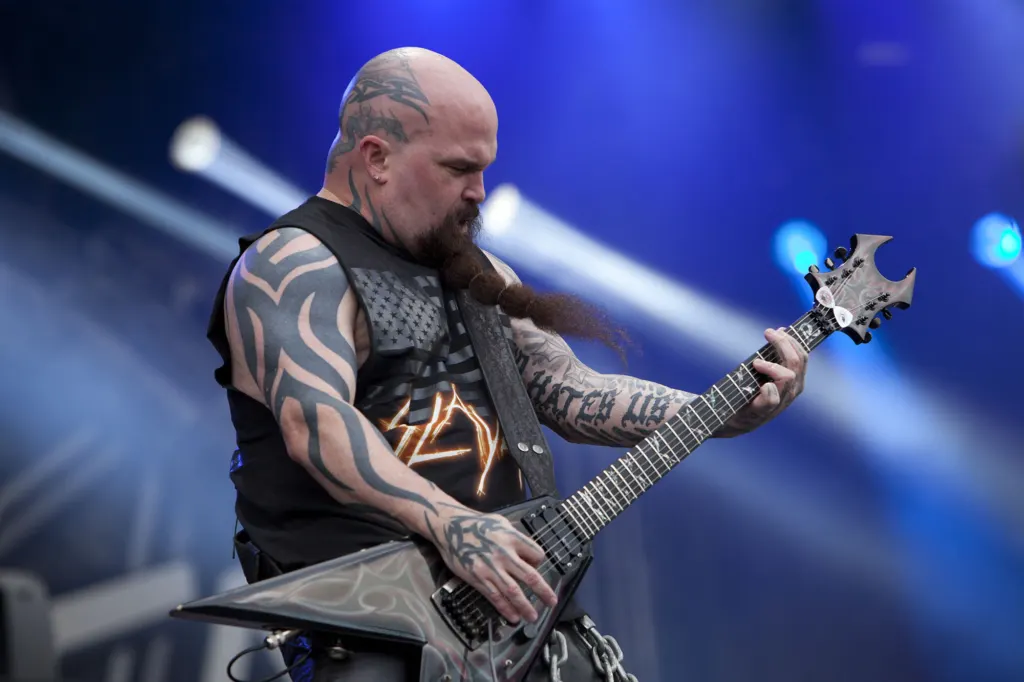 Kerry King of Slayer performing at Sonisphere 2011